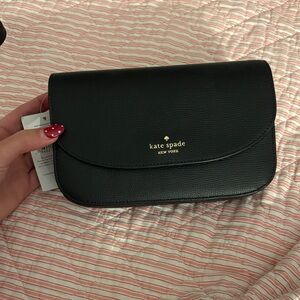 Kate Spade Black Leather Clutch